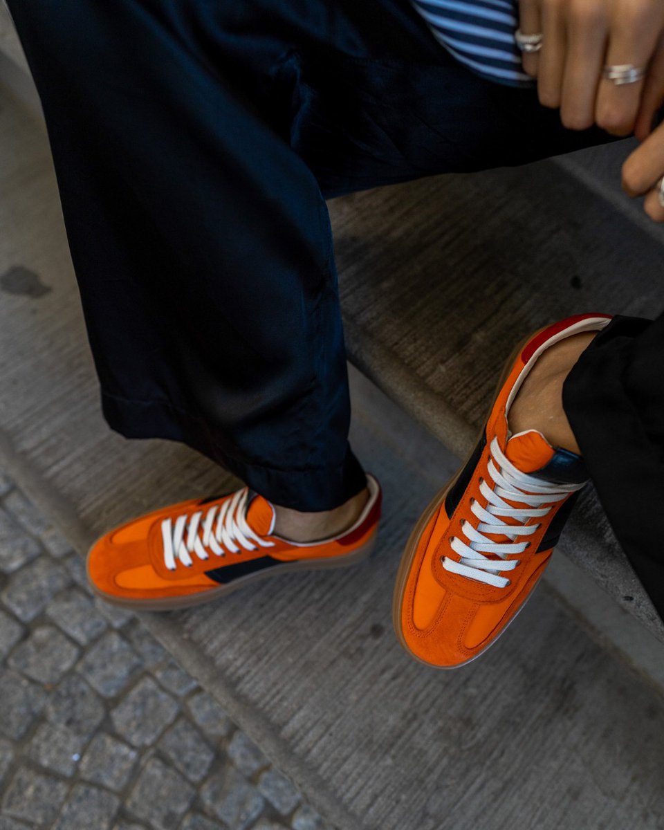 new orange DRIFT sneakers. must have autumn style. 

#kennelundschmenger #newseason #newstyle #fallwinter #autumnwinter #newcollection #sustainable #wecare #new