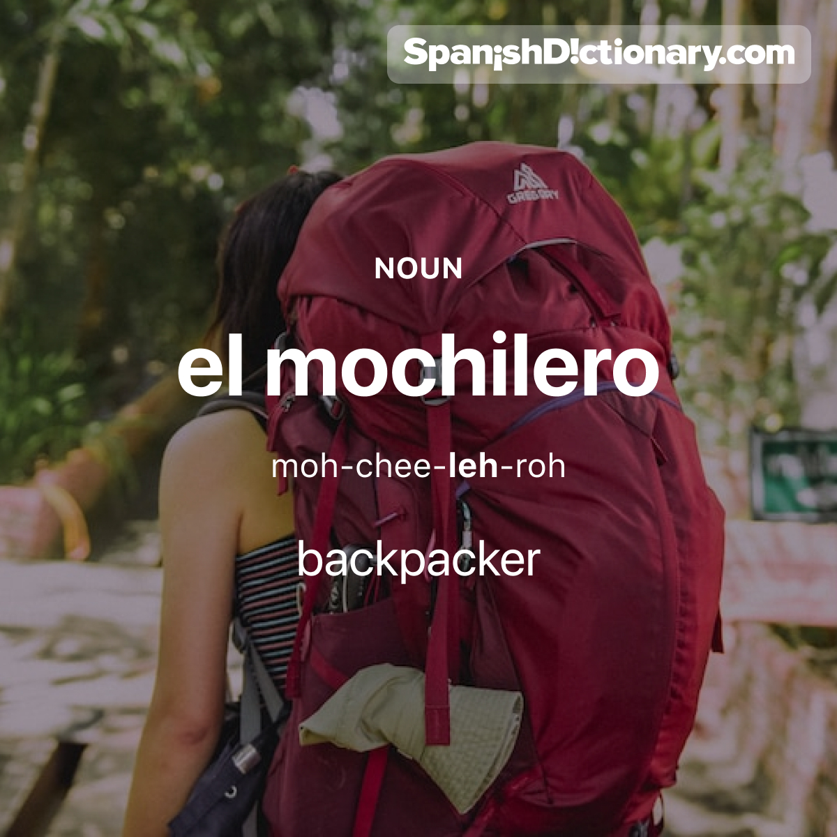 Today's #WordOfTheDay is 'mochilero.' 🧔🏻🎒✈️ For example: Conocí a muchos mochileros en mis viajes.   - I met many backpackers during my travels.
.
.
.
#EstudiaEspañol #StudySpanish #AprendeEspañol #LearnSpanish #Español #Spanish #LearningSpanish #PalabraDelDia #mochilero