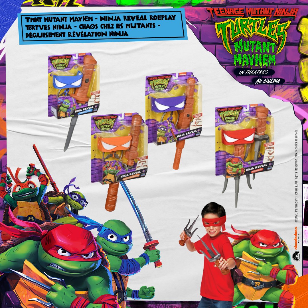 Play as Leo, Donnie, Mikey, and Raph, and transform into the mean, green, crime-fighting team with the TMNT Mutant Mayhem Roleplay set 🥷🐢 The question is which turtle brother will you and your friends be?

#TMNTMutantMayhem #TMNTToys #MutantMayhem