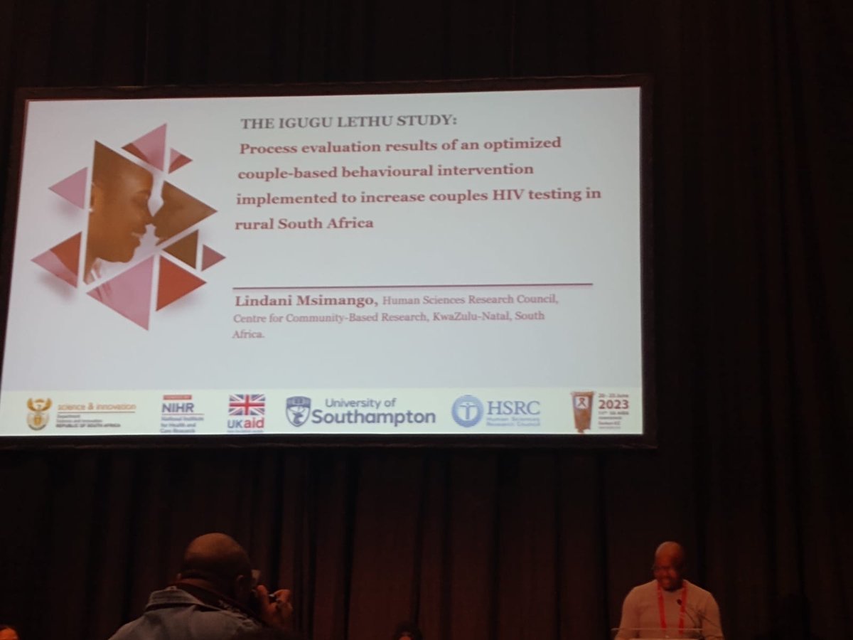 We are at #SAAIDS2023 this week, presenting results from our couples-focused intervention for improving couples HIV HIV testing in #SouthAfrica 🇿🇦 Also, catch up with Prof McGrath live today @eNCA ~6.15pm SAST and @Official_SABC1 ~10pm SAST.