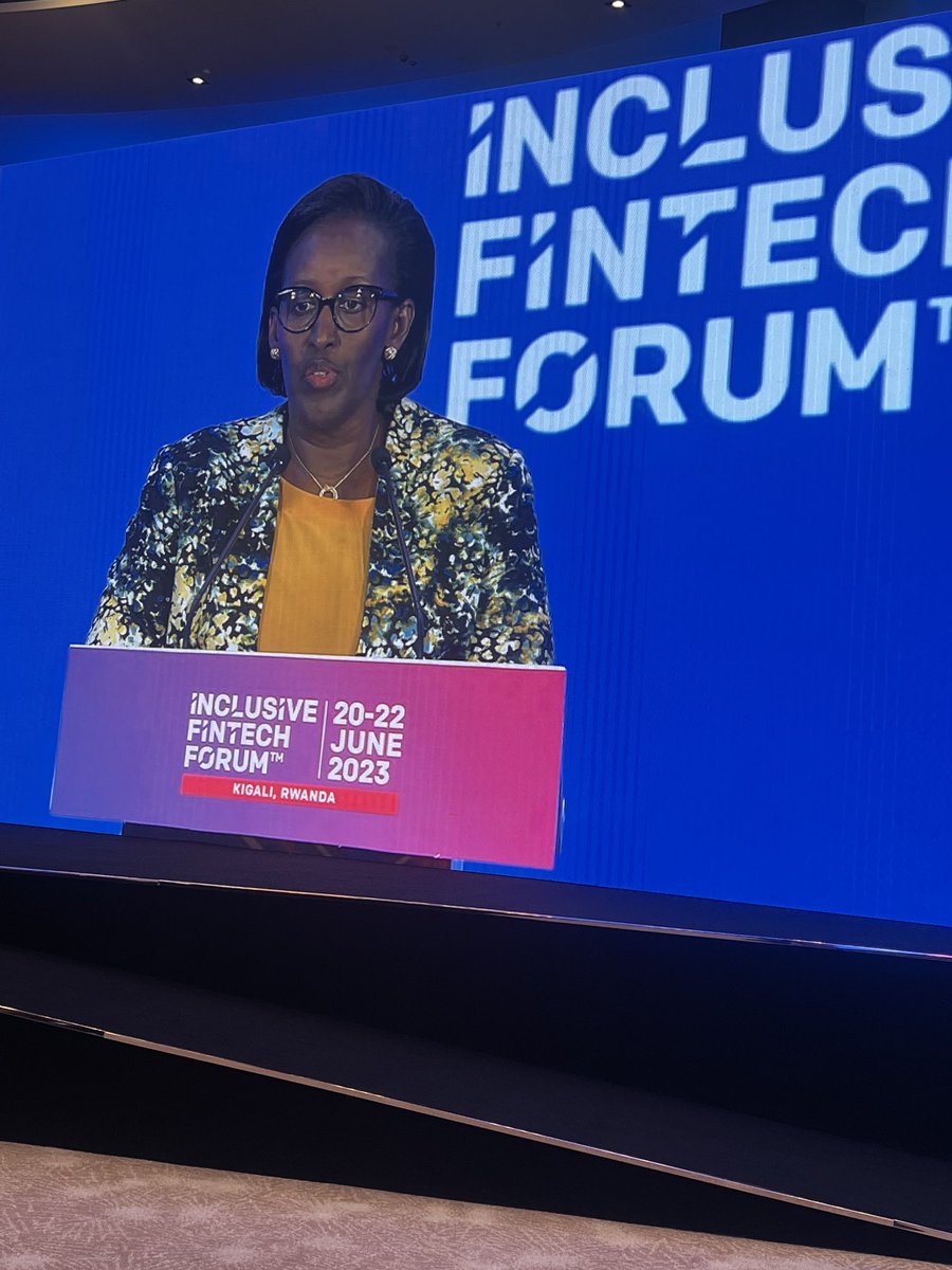 A strong, compelling case for financial inclusion for women, by women in tech and business, and for the good of our economies by HE the First Lady of #Rwanda. #IFF2023