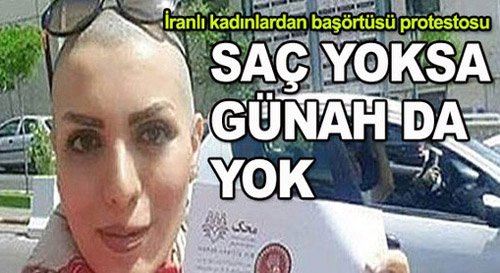 2016 yılında İran’da başörtüsü zorunluluğunu protesto eden yüzlerce kadın, saçlarını kazıtarak yasağı protesto etmişti.

Bizdeki çok bilmişlere soruyorun.
Saçlarını kazıtan kadınların türban takmaları gerekir mi? 
Neden?

'Şeriat' #SONDAKİKA #borsa #SoyadıKanunu