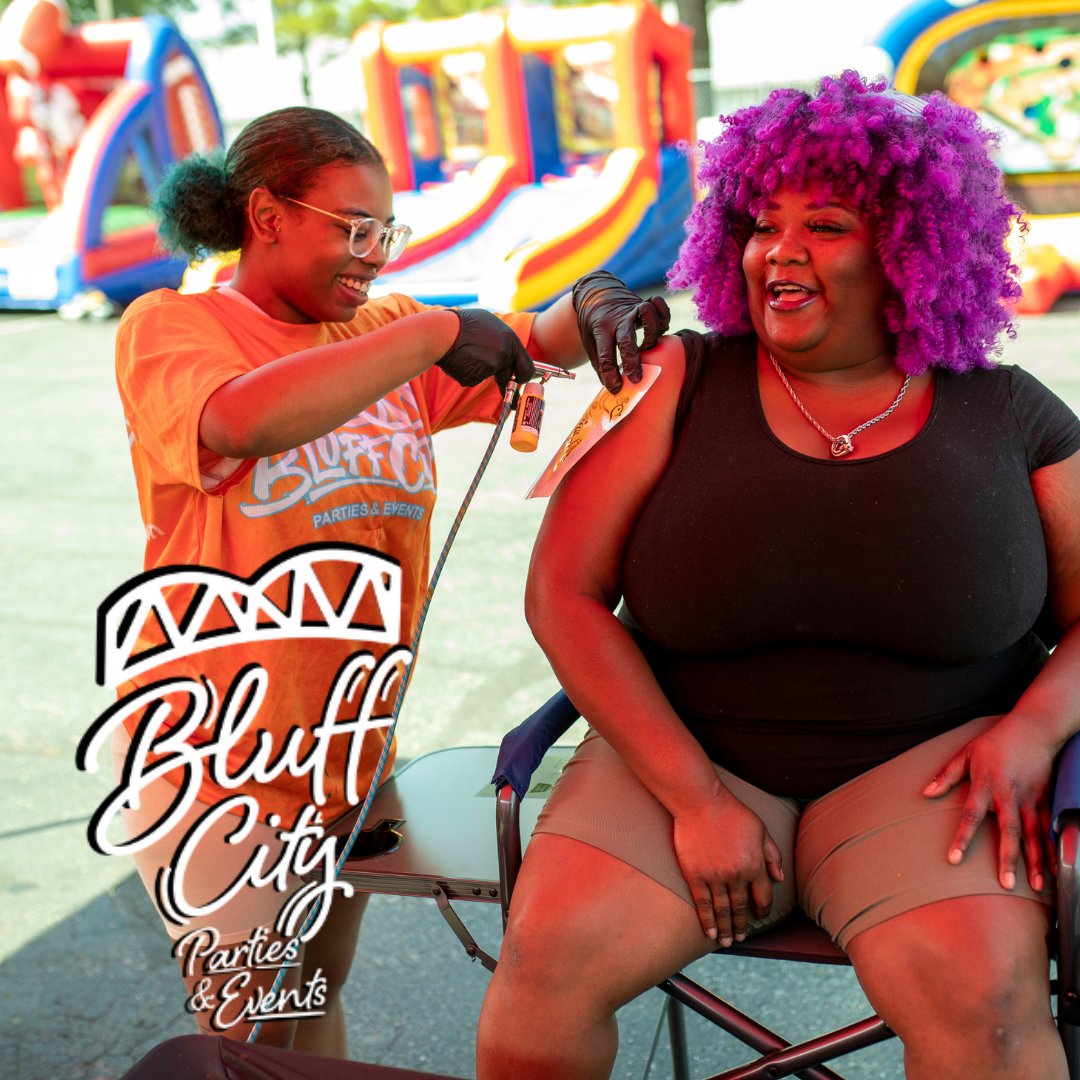 Every One Can Tap Into Their Inner Child And Have Some BLUFFCITYFUN‼️ Adults Like Face Painting Too🤩

#WorkingWednesday #FUNCrew #WeWorking #Setups #Delivery #FacePainting #GlitterTattoos #BehindTheScenes #Preparation #PartyRentalsMemphis #EventRentalsMemphis #BLUFFCITYFUN