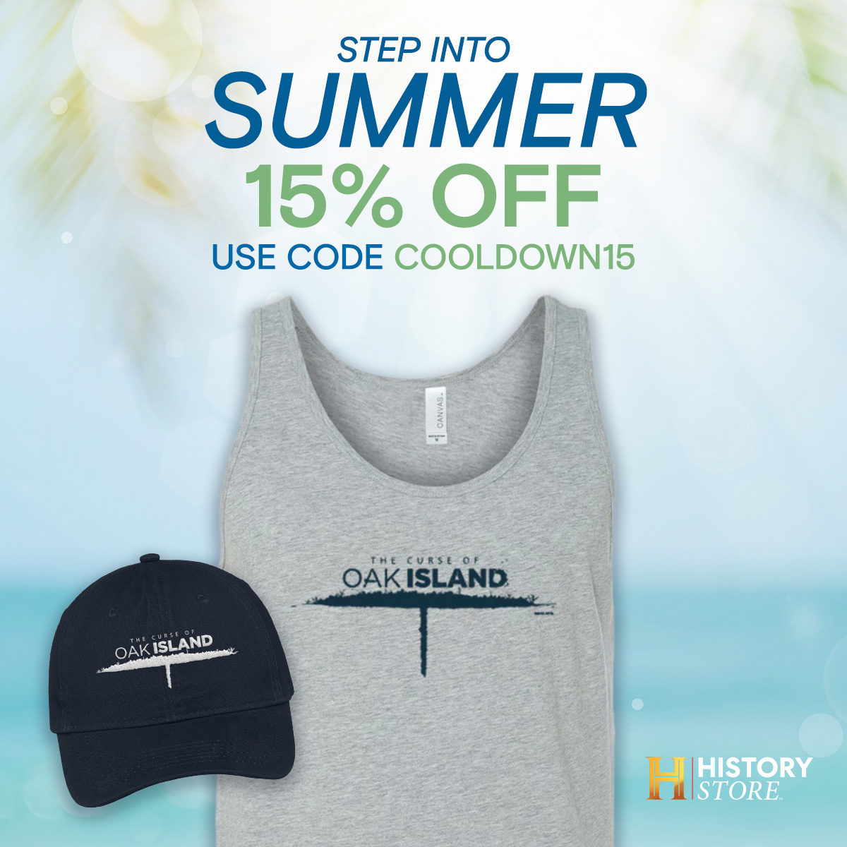 Go digging for treasures in The Curse of Oak Island Collection for summer finds. Use promo code COOLDOWN15 to save 15% off bobby dazzlers and more  at the History Store, valid until 6/24 Midnight PT.
tinyurl.com/bddp6cje