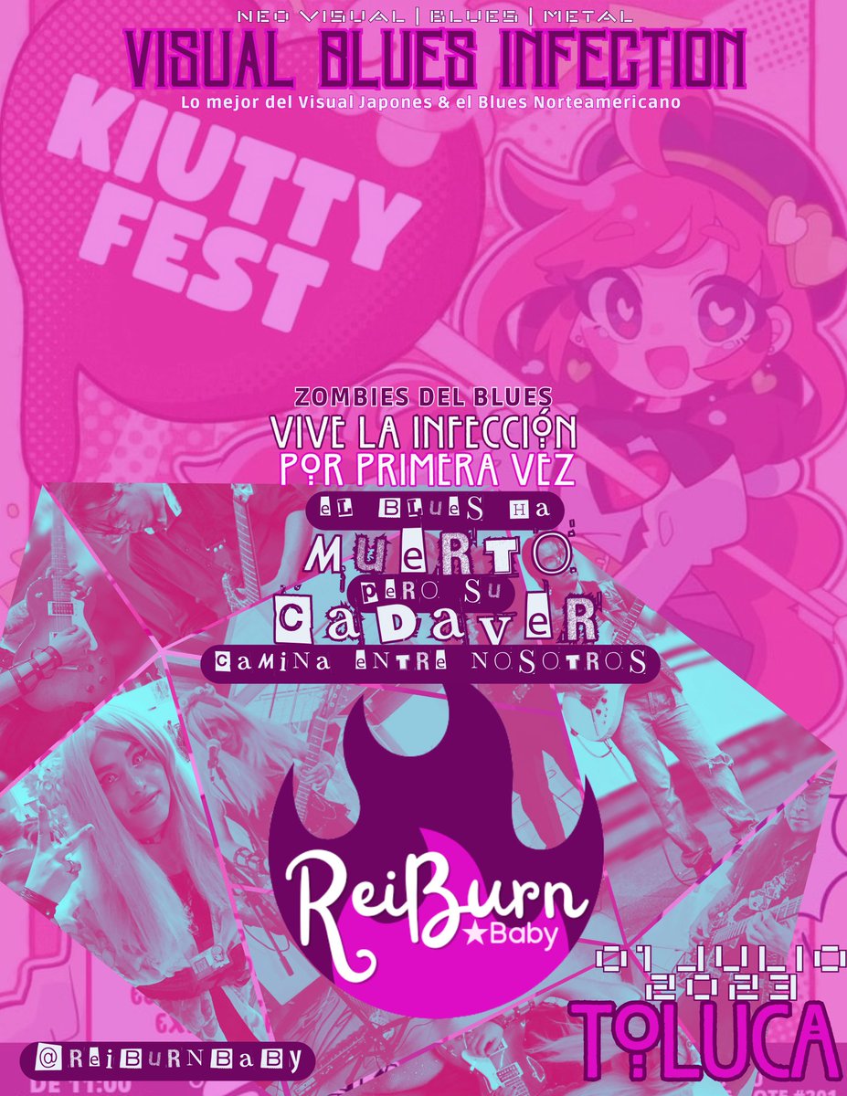 ReiBURNBaby's tweet image. #ReiBURNBaby is an mexican independen musical proyect who mix the psychedelic blues from USA with the Japanesse Visual Shock Scene | The Blues is dead but his corpse walks among us ★ We are the Zombies of Blues and this is our Visual Blues Infection | Coming soon in #TolucaCity