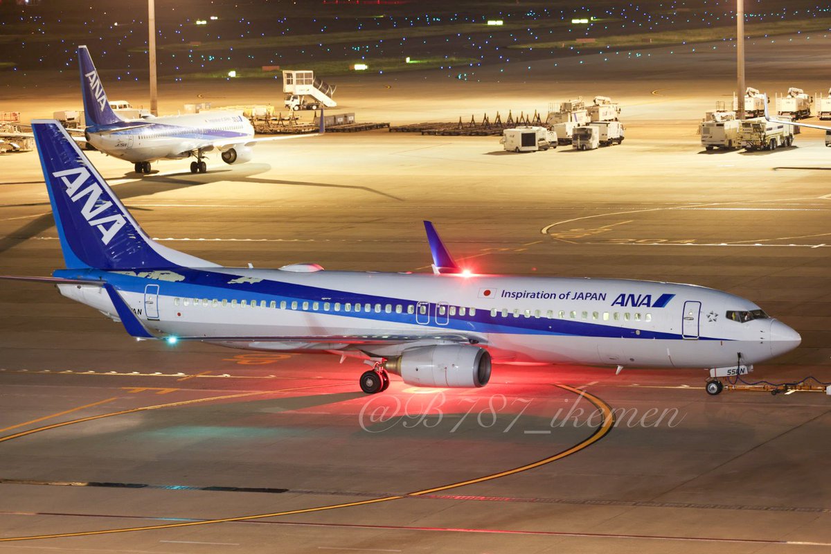 JA55AN、塗装が剥がれてる、、、。
#ANA
#B737