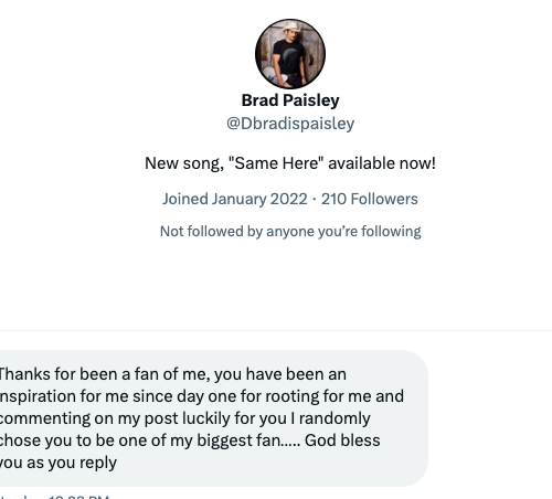 maryandvan's tweet photo. Today is the best day!... oh wait.   @BradPaisley https://t.co/e9BOdYqLn1