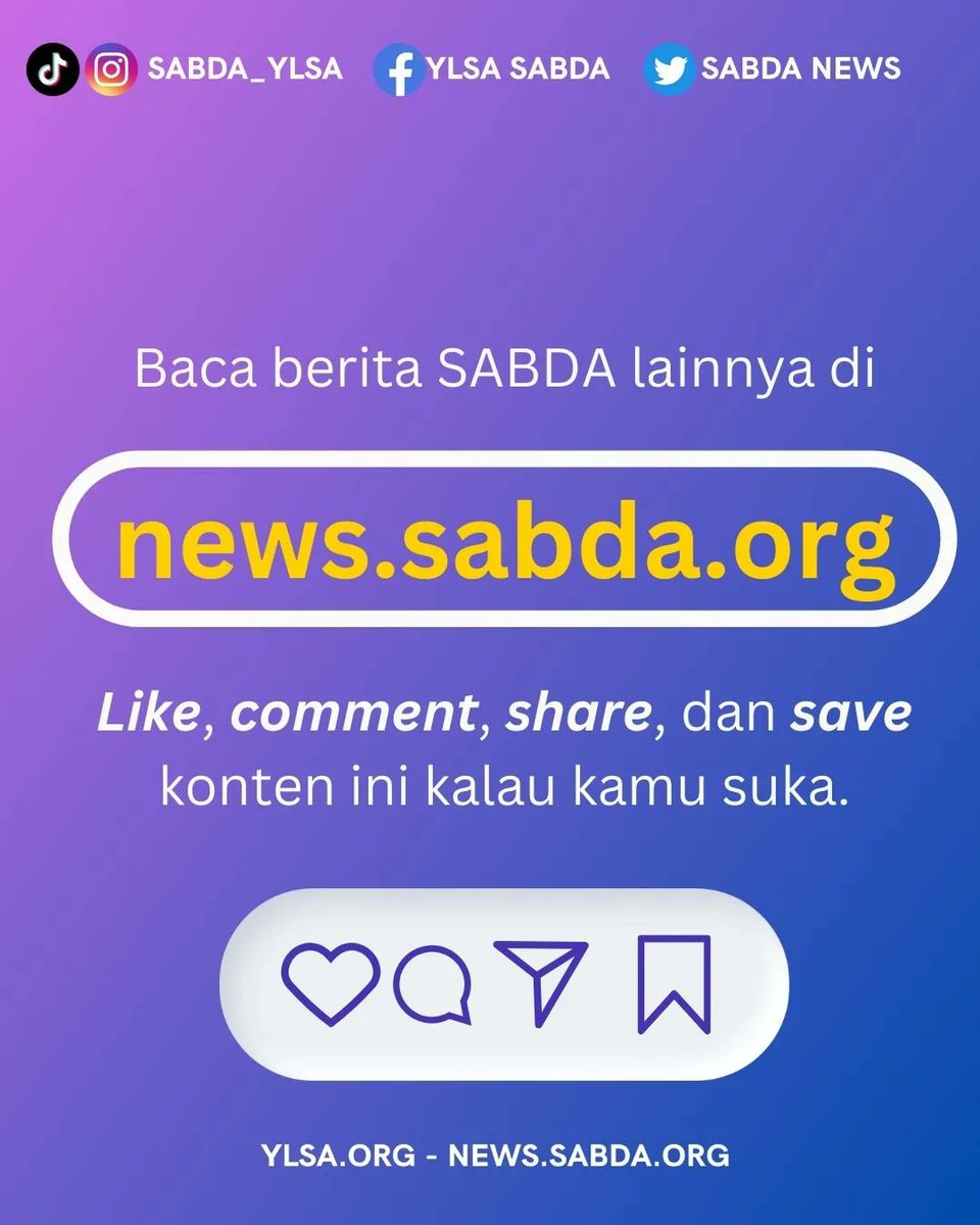 sabda_ylsa's tweet photo. Shalom Sahabat SABDA. Selamat menyambut akhir pekan.
Ada beberapa info hangat seputar pelayanan YLSA hari ini. Mari simak informasinya melalui SABDA Daily 21 Juni 2023!
Untuk mendapatkan info selengkapnya, mari kunjungi https://t.co/uBRpNvumtF!
#news #SABDA #YLSA #daily https://t.co/hXfLbmnPEd