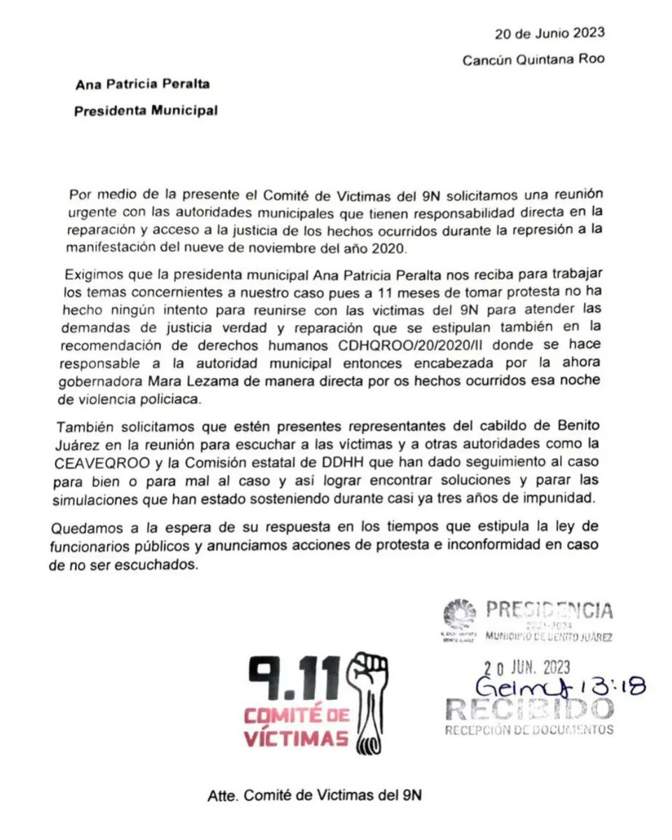 Comité de Víctimas 9N tweet media