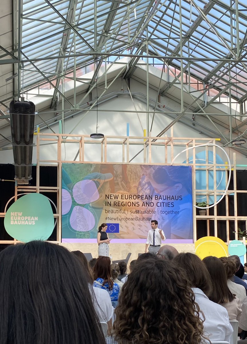 Feeling inspired after hearing about so many fascinating projects and initiatives to help drive beautiful, sustainable and inclusive change in Europe! Can’t wait to see what day two brings. #neweuropeanbauhaus