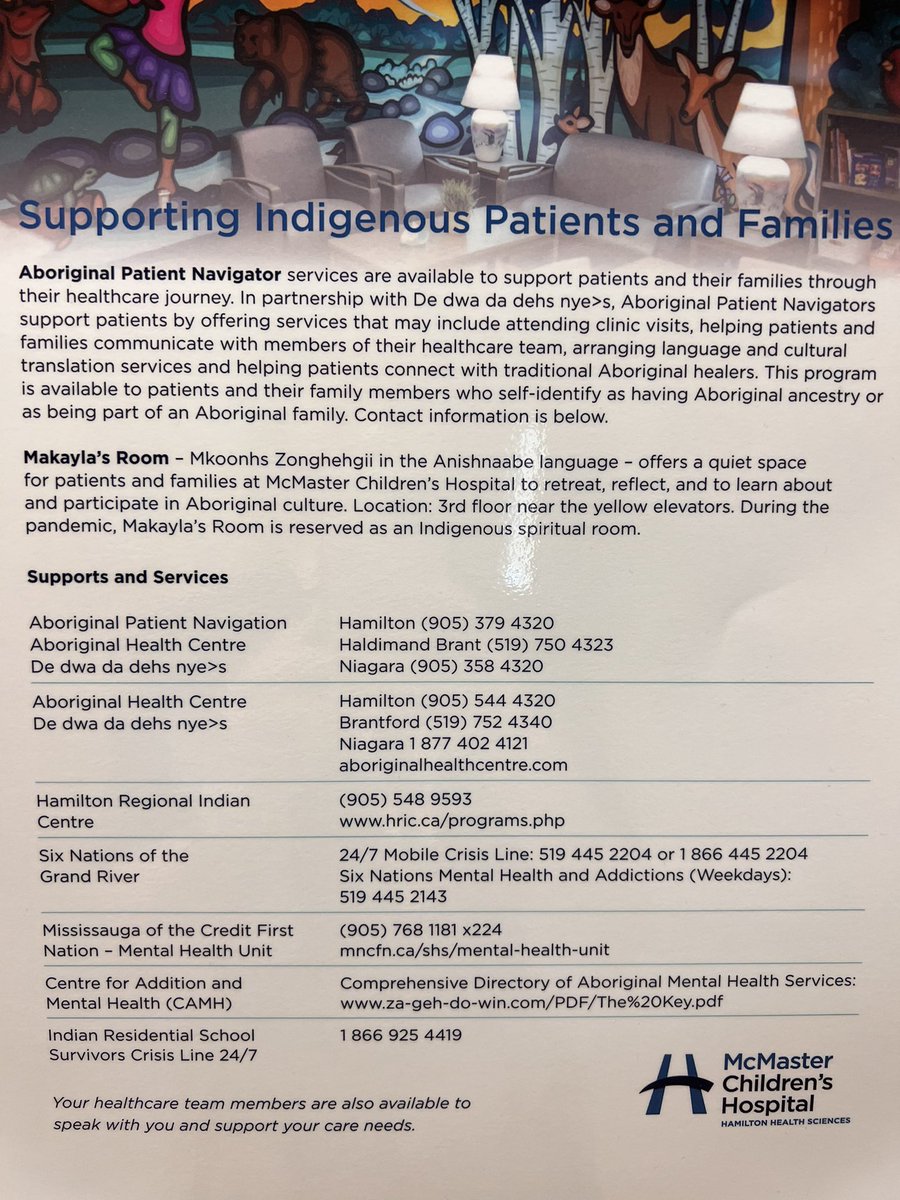 Happy #IndigenousPeoplesDay from us <a href="/mch_childrens/">McMaster Children's Hospital</a> <a href="/HamHealthSci/">Hamilton Health Sciences</a> <a href="/MacUPediatrics/">McMaster University Department of Pediatrics</a>