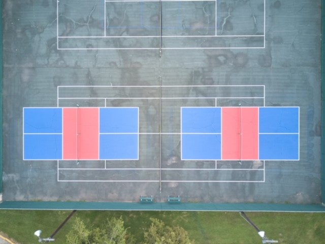 Harang Auditorium now has two pickleball courts! Come out and play one of the fastest growing sports in the country.