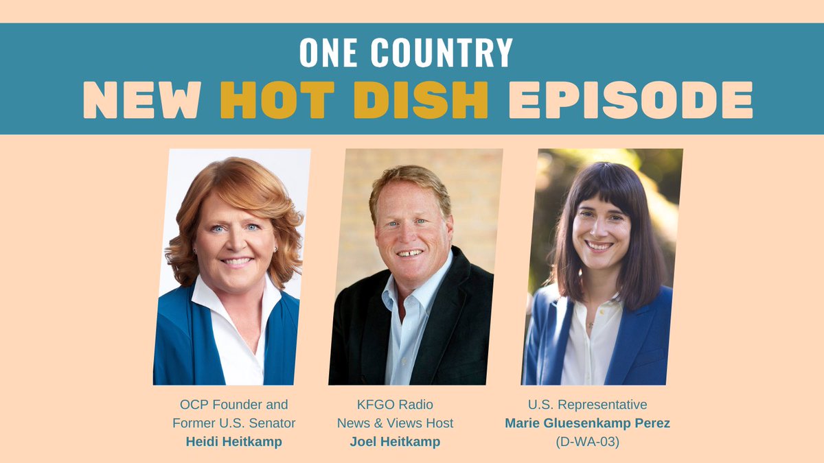 MGPforCongress's tweet photo. Too often politicians get caught up in culture wars and only listen to the loudest voices. I joined @HeidiHeitkamp &amp; @JoelKFGO on the @_OneCountry_ #HotDishPod to talk about getting back to good governance that reflects rural values. Listen here: https://t.co/lhv8KCA30V https://t.co/A3DwGuJas4