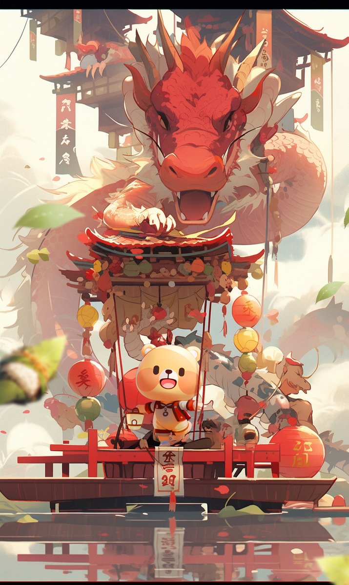 hayo_official_'s tweet photo. Happy Mid-Autumn Festival!
#AIイラスト #midjourney #niji #hayoai #kuma #Dragon #kawaii https://t.co/uiz3P5FHuy