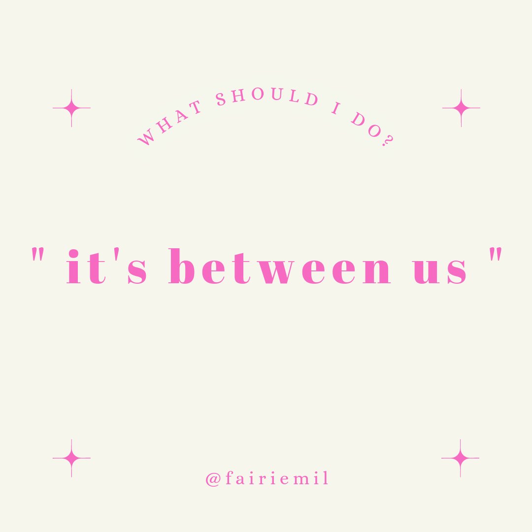 " it's between us "
-- what should i do?

a lee haechan au
written by fairiemil