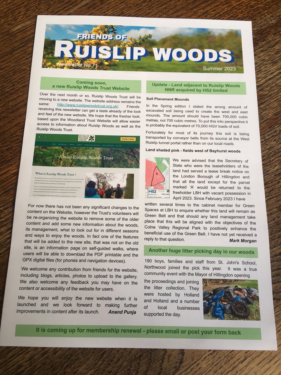 RuislipWoods's tweet image. Excited to receive my Summer Newsletter, sent to all the Friends of #Ruislip Woods. And to learn about the new website, launched today: hooray! Thank you Anand &amp;amp; Zainab for all your hard work on this.
See here to join the Friends ruislipwoodstrust.org.uk/become-a-frien…