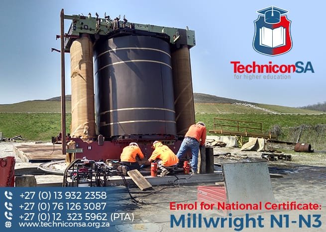 techniconsa's tweet image. Where Industrial Machinaries &amp;amp; Electronics meet... there we have Millwrights.👈 Obtain your N1-N3 National Certificate in just 12 months; towards your artisanship.👍🏼
REGISTER NOW!✍🏼

#2ndtrimester
#RegistrationOpen
#techniconsa
013 932 2358 / 076 126 3087