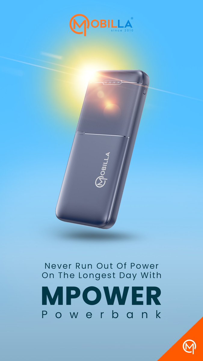 Mobilla0fficial's tweet photo. Don’t worry about the long day, stay powered up &amp; charged with Mobilla Products!
.
.
.
.
.
#mobilla #harpalkeliye #PlayYourWay #mpower #mrunner #longestday #longest #day #power #charge #charger https://t.co/D6pV8xTQ0P