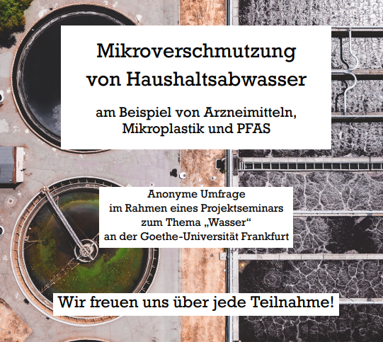 Robert Luetkemeier (@sci_bert) on Twitter photo Und hier erneut eine Umfrage aus meinem Seminar <a href="/goetheuni/">Goethe-Universität</a> zum Thema Mikroverschmutzungen von Haushaltsabwässern durch #Mikroplastik #PFAS und Arzneimittelrückstände
docs.google.com/forms/d/e/1FAI… Und hier erneut eine Umfrage aus meinem Seminar <a href="/goetheuni/">Goethe-Universität</a> zum Thema Mikroverschmutzungen von Haushaltsabwässern durch #Mikroplastik #PFAS und Arzneimittelrückstände
docs.google.com/forms/d/e/1FAI…