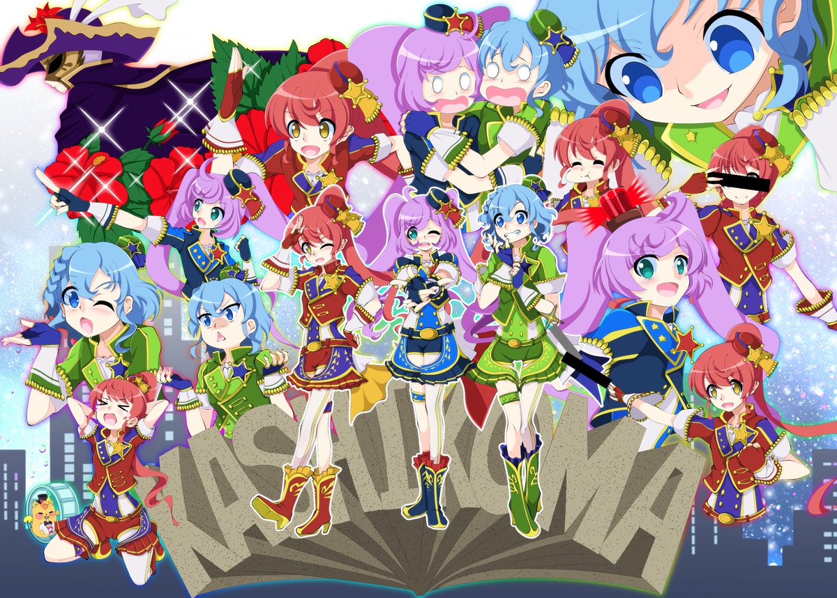 「プリパラポリスとかいう史上最高のコーデがめっちゃ好きなんでいっぱい描きました #」|Qたろー@skeb募集中のイラスト