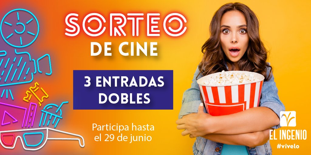 🍿 SORTEO DE CINE 🍿

Llévate una de las 3 entradas dobles que sorteamos. Participar es muy sencillo:

1⃣ Síguenos en Twitter.
2⃣ Retuitea y da like a este tweet.
3⃣ Menciona a un amigo.

Participa hasta el 29 de junio.  ¡Suerte! ☘️
Bases legales: epr.ms/3qT2rdR