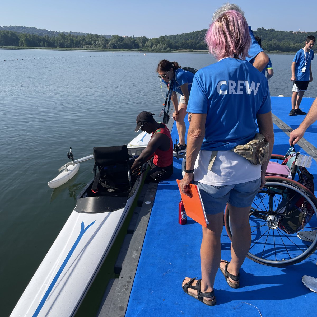 It felt surreal to participate in the #worldcuprowing #worldrowing in #varese for the first time and I loved it despite my poor performance. Lots of appreciation to the crew for daily assistance through out the competition, thank you♥️