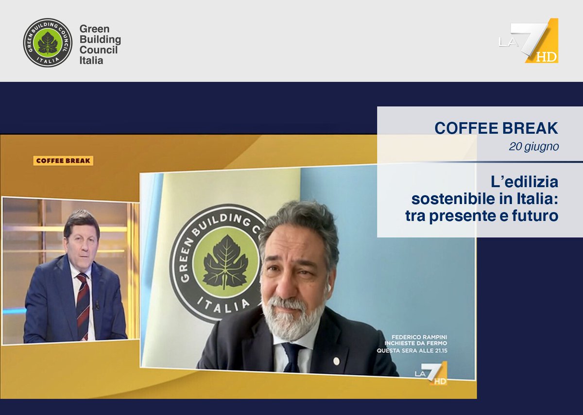 Come sta giocando l’Italia la partita della #sostenibilità? Come si posiziona oggi il settore del costruito nel percorso di transizione sostenibile?
Risponde <a href="/MarcoMari1965/">Marco Mari</a>-@PresidenteGBCit ospite di Andrea Pancani-Vicedirettore di <a href="/La7tv/">La7</a>.

Ascolta qui🎙lnkd.in/dHSZpMTT