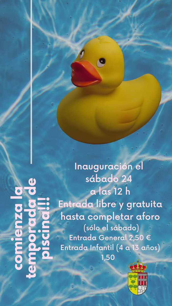 El próximo sábado 24 a las 12 h se inaugura la temporada de piscina. Como todos los años, el primer día el aceso es gratuito (aforo limitado).

fresnedillasdelaoliva.es/2023/06/21/ini…