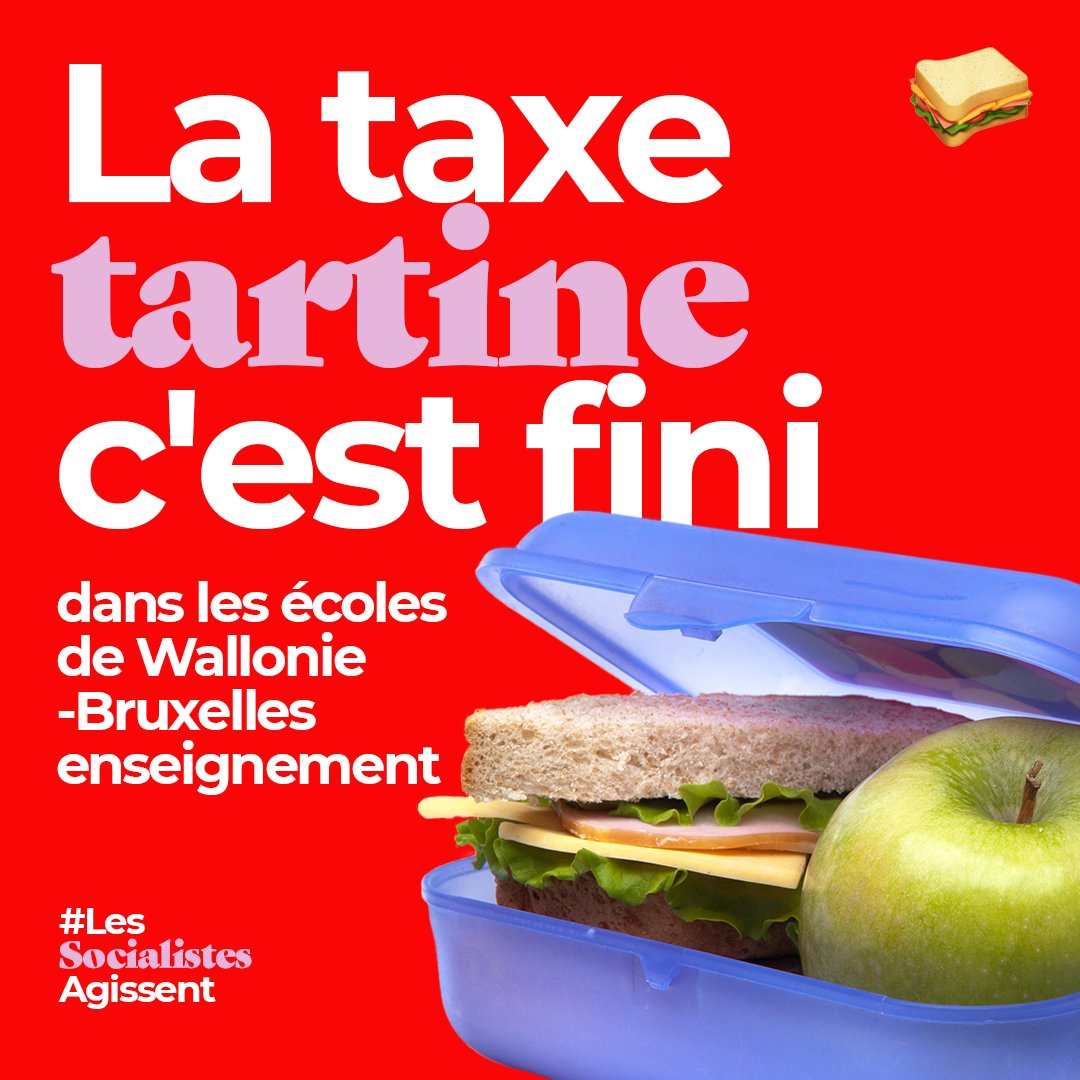 Grâce à <a href="/FredericDaerden/">Frédéric Daerden</a>, les parents n'auront plus à payer pour le temps de midi dans les écoles du réseau Wallonie-Bruxelles Enseignement. #LesSocialistesAgissent
Soutenez-nous dans notre combat pour des écoles réellement gratuites : ps.be/ecoles_reellem…