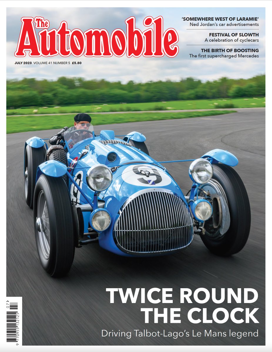 It's that time again! Our July issue is now available in shops or via our website - featuring a mighty Talbot-Lago Le Mans car, a celebration of eccentric cyclecars and the story of the first supercharged Mercedes cars