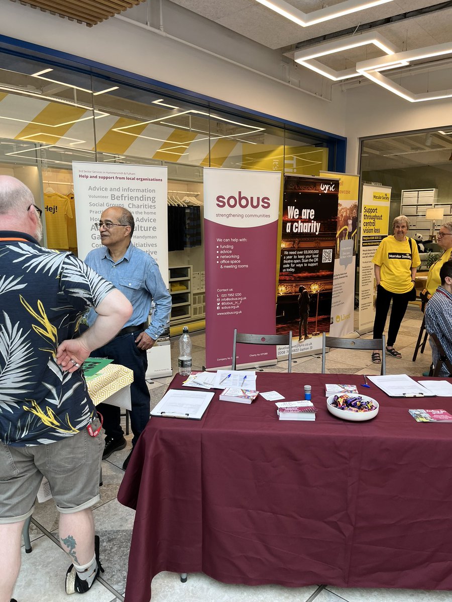 Chatting with residents at the IKEA community event celebrating #SmallCharityWeek at Livat Hammersmith. Come along and say hello! #lbhf #livat #vcs @LBHF