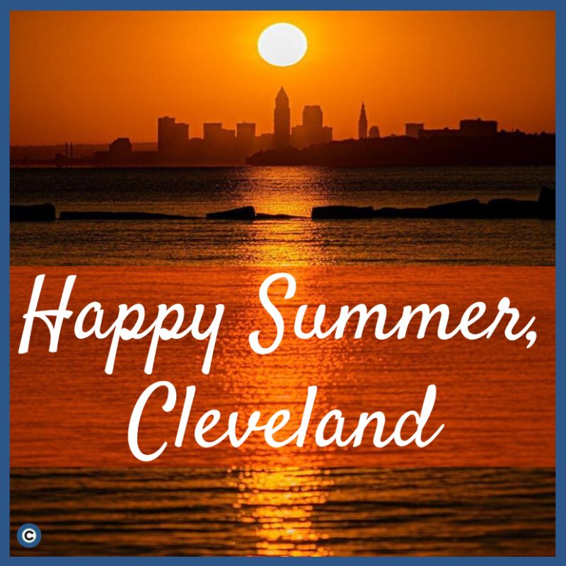 It's (arguably) the best time of year in Northeast Ohio: Happy Summer, Cleveland! Today marks the summer solstice – the longest period of daylight for the year. Wednesday will be sunny and in the 80s 😎🌞

Photo: edrost88 on Instagram