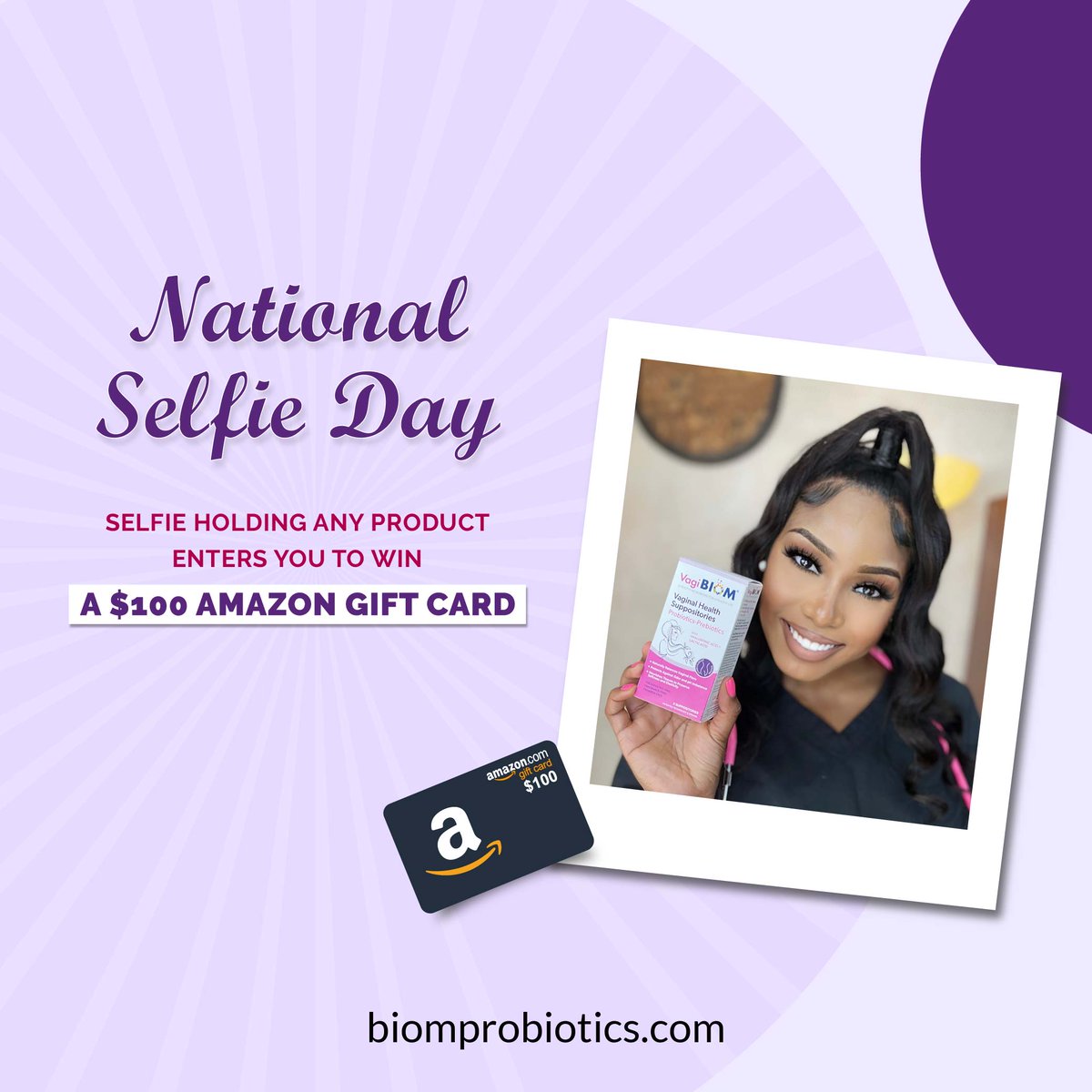 biomprobiotics's tweet photo. 📣 𝐄𝐱𝐜𝐢𝐭𝐢𝐧𝐠 𝐂𝐨𝐧𝐭𝐞𝐬𝐭 𝐀𝐥𝐞𝐫𝐭! 🎉

Simply share your photo with our product in the comments to automatically enter for a chance to win a $100 Amazon Gift Card! Hurry up!

#biom #biomprobiotics #contestalert #contest #nationalselfieday #giftcard #amazongiftcard https://t.co/6X3NFeZ6nZ