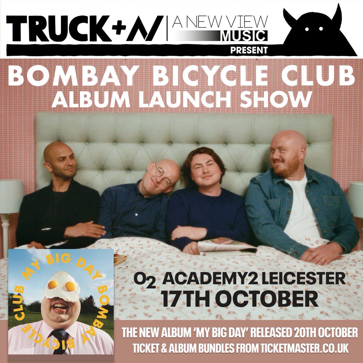 Don't hang about Leicester. A very special album launch show for <a href="/BombayBicycle/">Bombay Bicycle Club</a> - Tuesday 17 October! Tickets on sale now - amg-venues.com/iKkM50OQ9qw