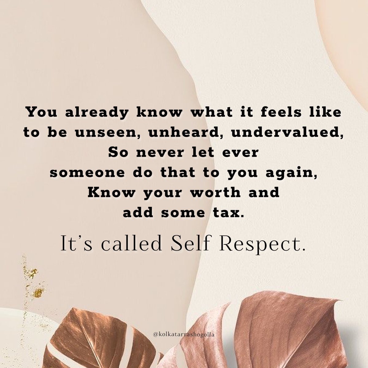 Pur Self Respect First Always 🤍✨
Drop a ❤️ if you agree 🤞
.

#InspirationalInfluencer #quotesaboutlife #Loveyourself #selfrespect #motivationalquote #lifequotes
