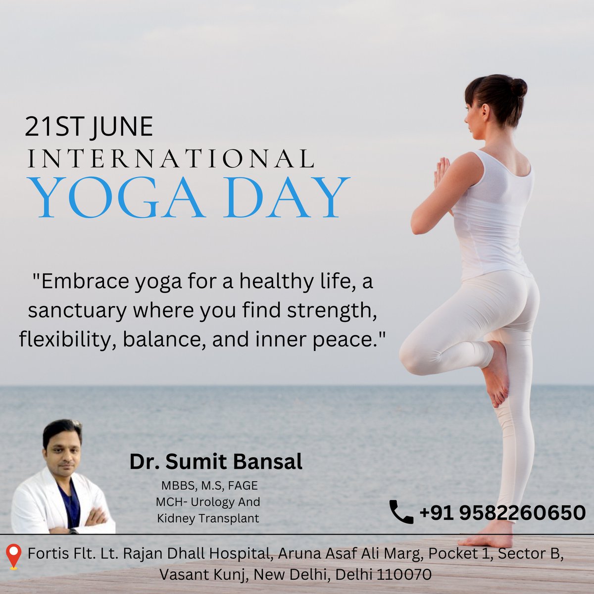 📷International Yoga Day📷
"Celebrate International Yoga Day by embracing the ancient practice for holistic well-being. Discover inner peace, flexibility, and strength through yoga postures and breathing exercises."

#InternationalYogaDay #YogaDay #YogaForAll #YogaBenefits