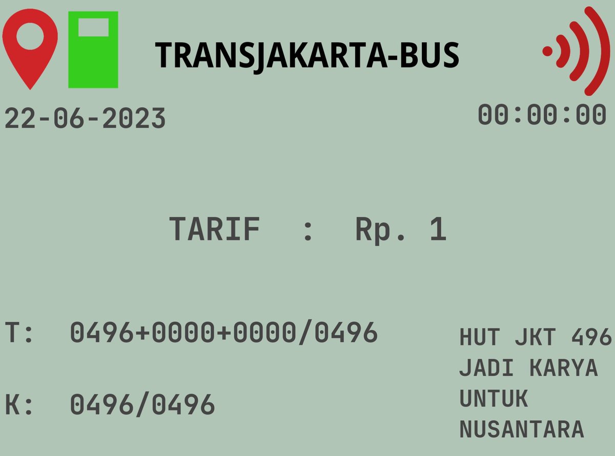 Khusus tanggal 22 Juni 2023

Naik Transjakarta hanya Rp.1,- saja loh 😱

Nyokk rayakan Ulang Tahun Jakarta dengan keliling Jakarta naik Transjakarta

#BuswayFansClub #BFCLuarBiasa #Transjakarta #HUTJakarta496 #AyoNaikTransjakarta