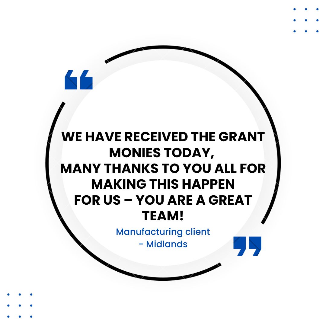 Thrilled to have helped a great Black Country Fabrication company with a grant of almost £40,000! 

Grant funding is hard work but we have the expertise to make it happen! 

#funding #manufacturing #blackcountry #grantfunding #lovemyjob
