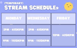 Slight change to my streamschedule 💖🌻