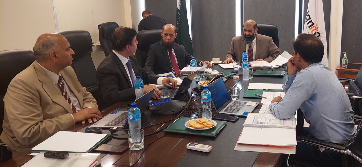 IgniteNTF's tweet photo. Mr. Baber Majid Bhatti, Chairman Ignite - National Technology Fund Board of Directors chaired 94th board meeting of Ignite - National Technology Fund on June 21, 2023.
#MOITT #Ignite #94th #boardmeeting #islamabad #Pakistan #Startups #NICProgram #NICStartups #Innovation https://t.co/k6w24iBEnt