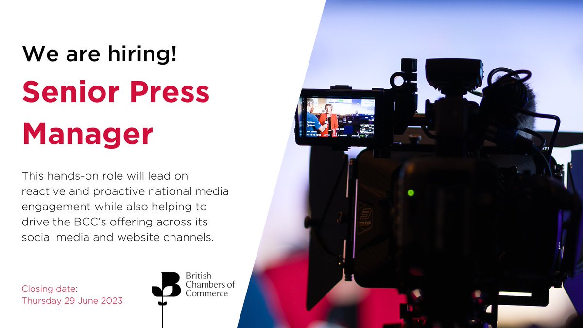 We're looking for a Senior Press Manager to join our fast-paced Comms team! ✨

If you have five+ years’ experience working with national print and broadcast media at a senior level, this could be the role for you.

Find out more👉 ow.ly/cIOx50OTtIv