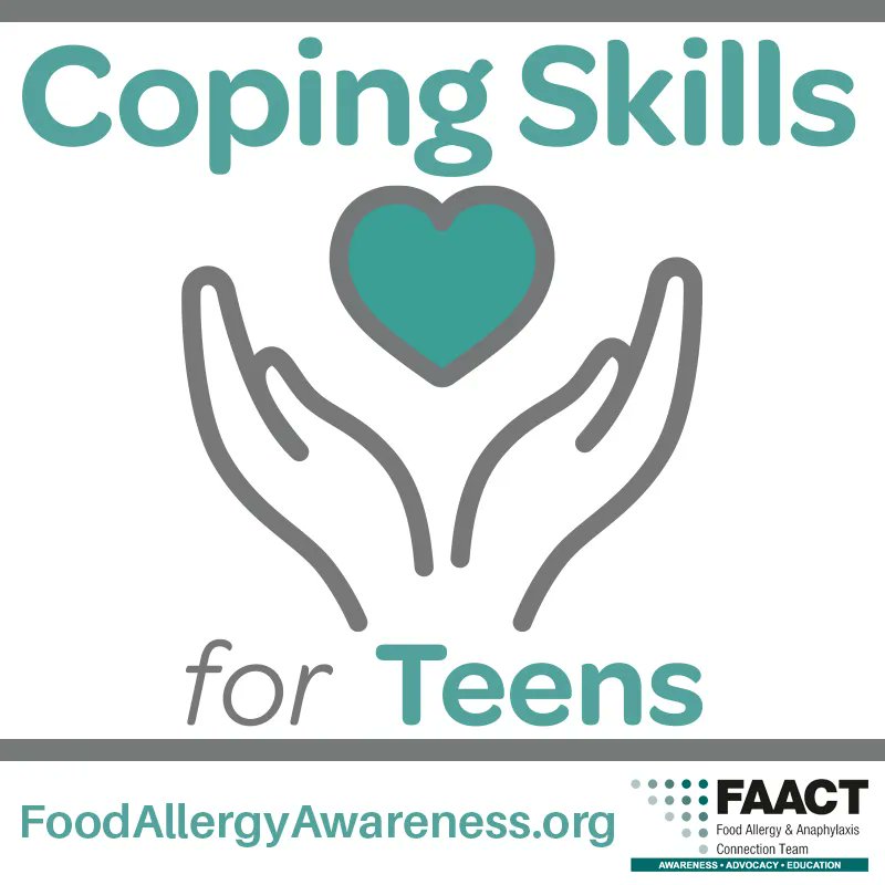 Being a teen with #foodallergies comes with additional life stressors, but we can feel better about these stressors if we learn how to handle them. 

Visit #FAACT to learn more:
buff.ly/33BYxKC 

#FoodAllergy #Allergy #LearnTheFAACTs #KnowTheFAACTs #ShareTheFAACTs
