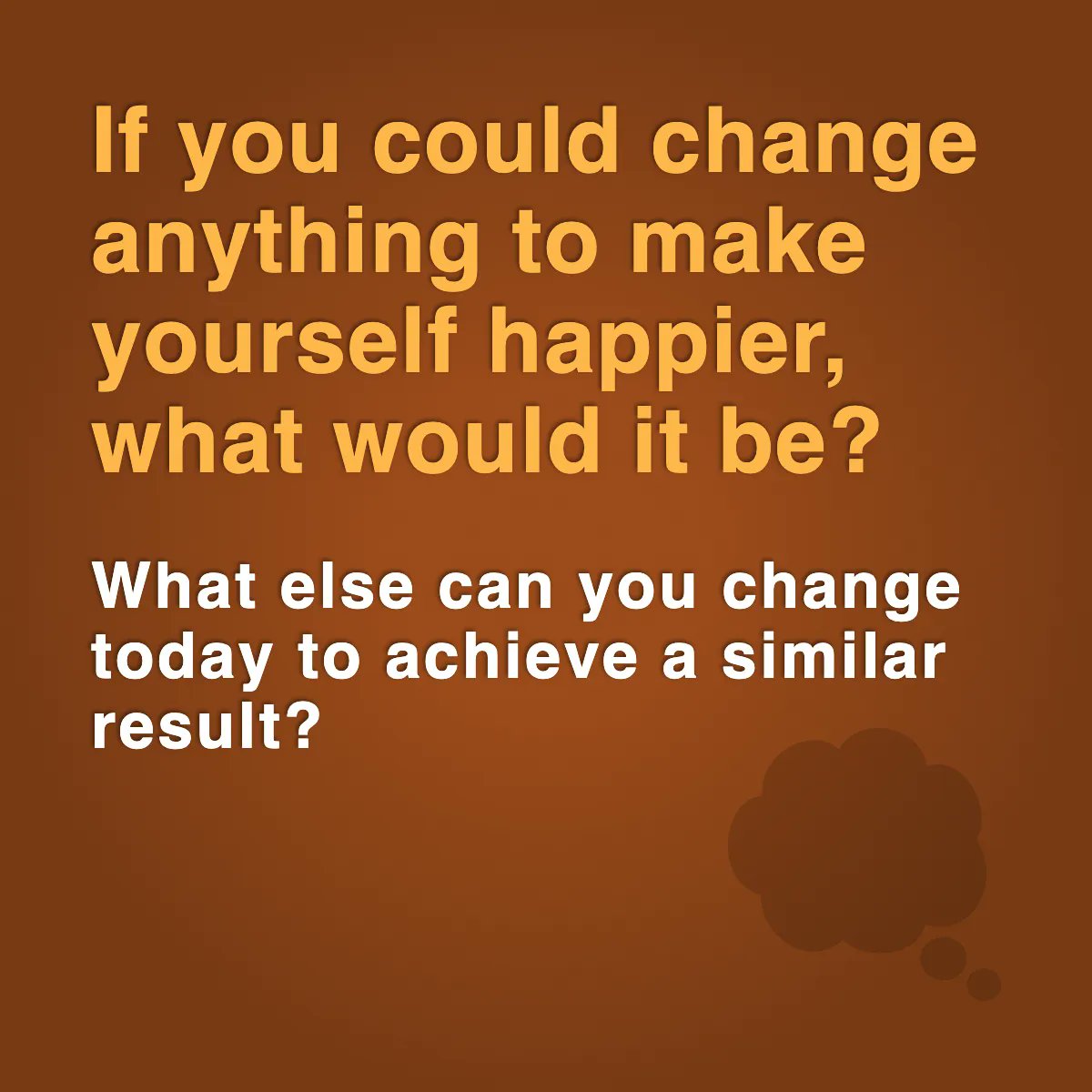 GetBetterGuild's tweet photo. QUESTION OF THE WEEK
If you could change anything to make yourself happier, what would it be?

What else can you change today to achieve a similar result? 

#happiness #growth https://t.co/c1HSmpG4Lp