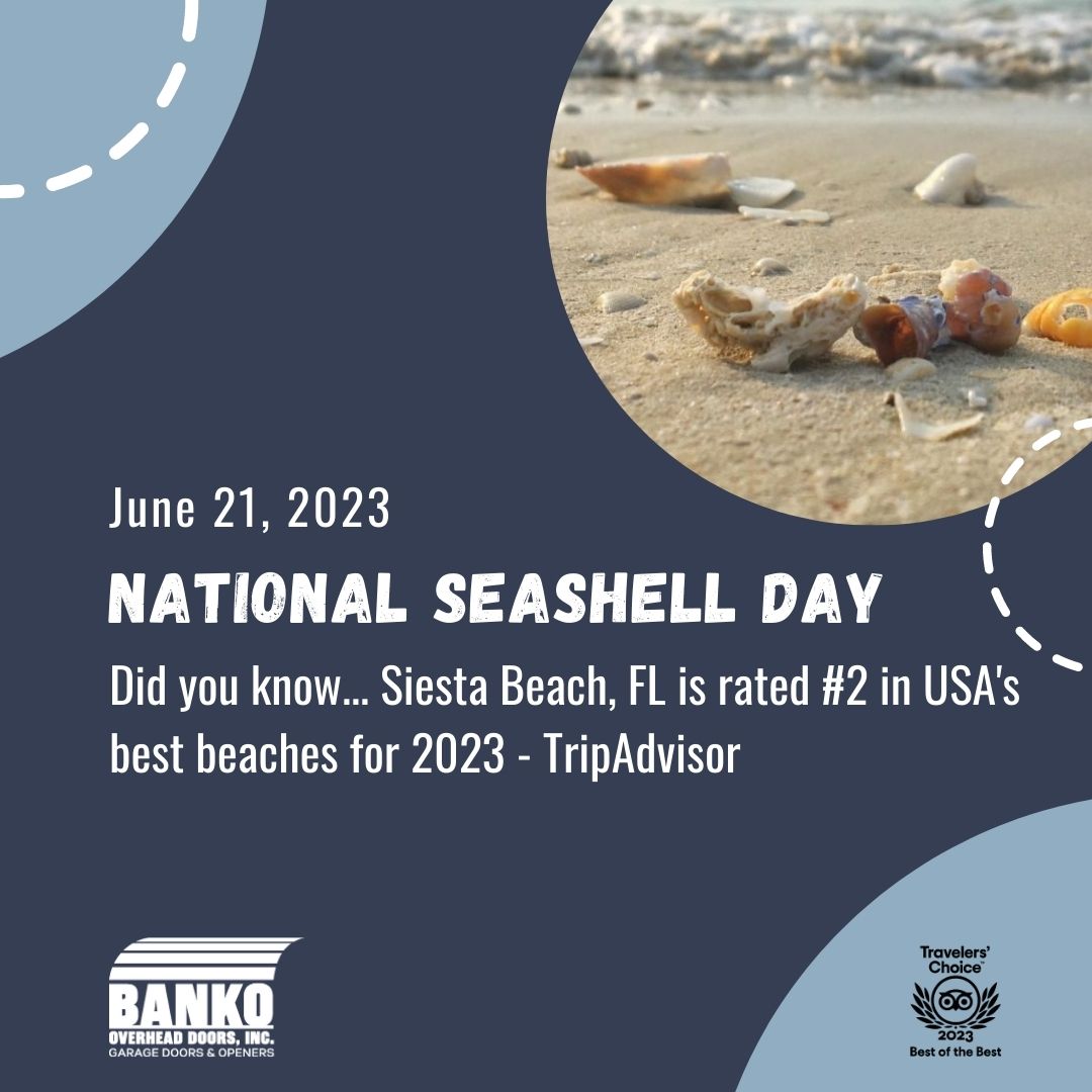 Did you know our sunny Florida beaches, like Siesta Beach, are home to some of the most beautiful seashells in the country?

Tripadvisor also ranks Siesta Beach #2 for top beaches in the USA. 

#BankontheBest #NationalSeaShellDay #SiestaBeach #SandyBeaches