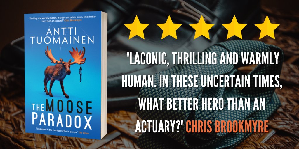 👀OUT NOW IN PAPERBACK!!👀 @antti_tuomainen's outrageously funny, heart-stoppingly tense #TheMooseParadox t @countertenorist! #TheRabbitFactor trilogy continues FIRST chapter of book 3 #TheBeaverTheory included! 🫎geni.us/DBPHw #BookTwitter #Finland #thrillers