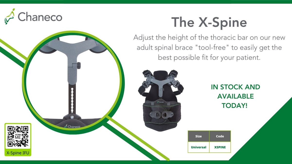 Ease of use (no tools required!) and comfortable patient support are top priority with our new X-Spine.  For more info download our Spinal Focus leaflet: bit.ly/3NlEhQI #orthotics #spinalsurgery #spine #orthopaedics #orthopaedicsurgery #newproduct