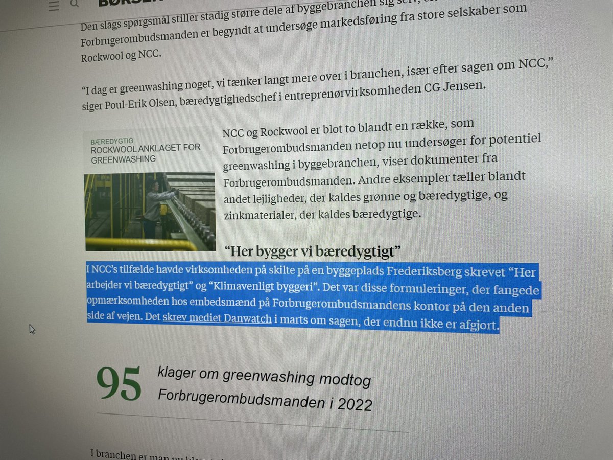 Hos NCC har de pænt meget is i maven, når det kommer til grøn markedsføring og de medfølgende faldgrupper😅😎