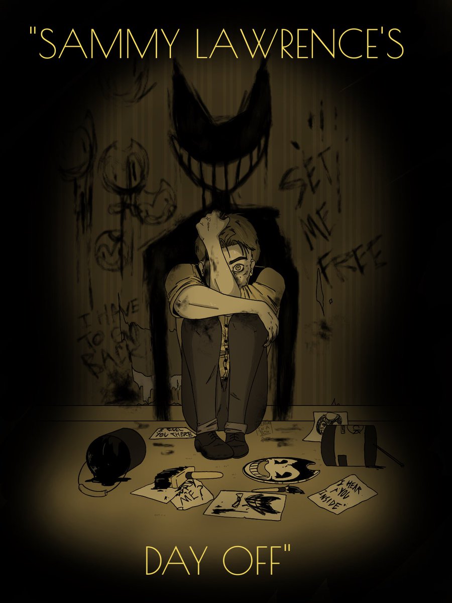 Week 3: sammy Lawrence’s day off!

No work…no distraction…no ink…the craving the desire for it becomes unbearable…the voices become impossible to scilence.

Hope you enjoy :)

#JoeysArtChallenge #BATIM #BENDY #Bendy_and_the_ink_machine #Bendy_and_the_Dark_Revival @Bendy
