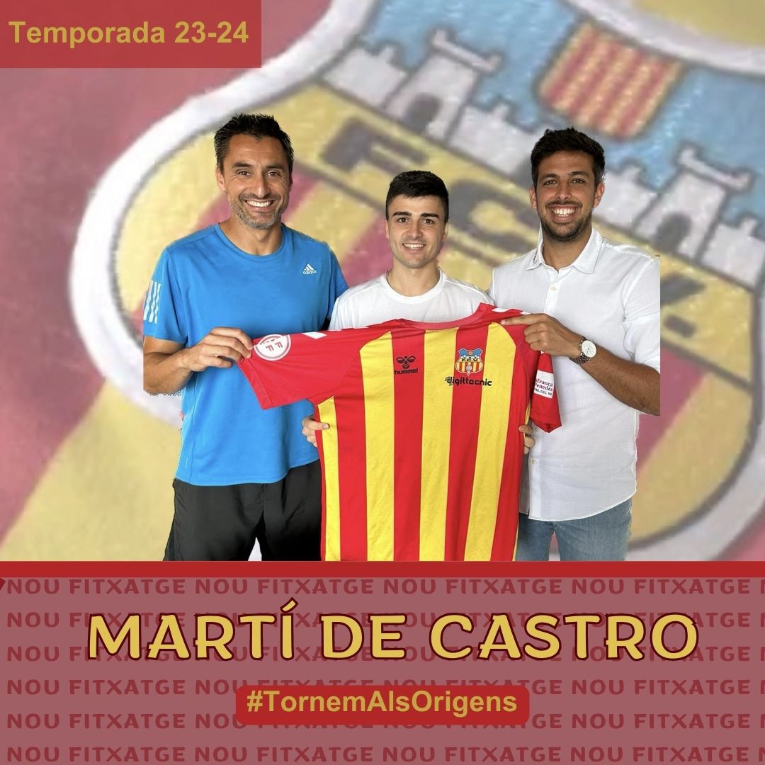 FCVilafranca's tweet photo. ✅ FITXATGE 23-24 🔴🟡

𝙈𝙖𝙧𝙩í 𝙙𝙚 𝘾𝙖𝙨𝙩𝙧𝙤 𝙛𝙞𝙩𝙭𝙖𝙩

Segell penedesenc pel primer equip, procedent de l'@AtleticVila 

Benvingut Martí 🙌

#TornemAlsOrigens
#3RFEF5 https://t.co/AJ05ix2Zhe