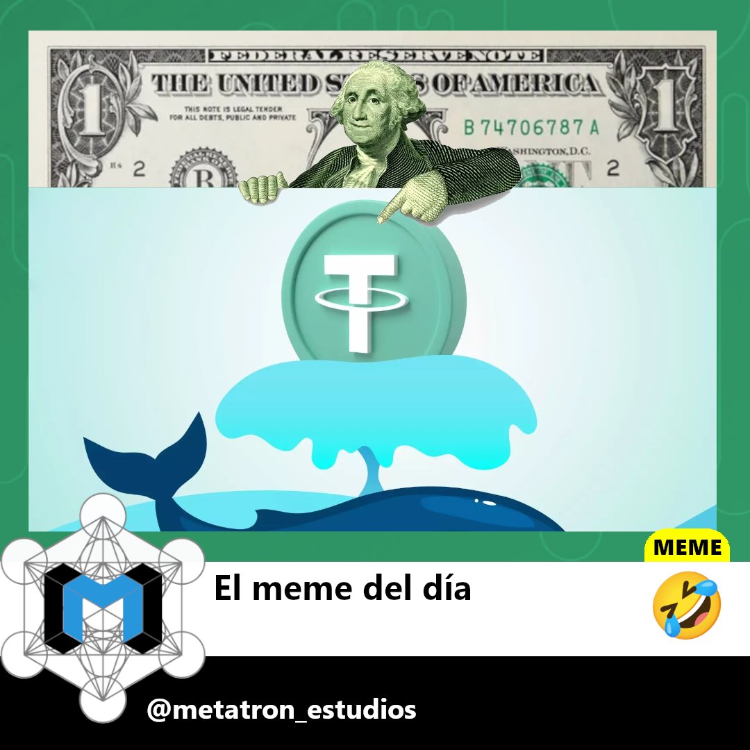 metatronestudio's tweet photo. 😂😂😂

#meme

#MetatronEstudios
#AprenderX100PRE

#Cripto
#Metaverso
#Nft
#Web3
#Dao
#Defi
#IA
#Trading
#Formacion
#Asesoria
#Desarrollodigital https://t.co/BLaOLHW8Tm